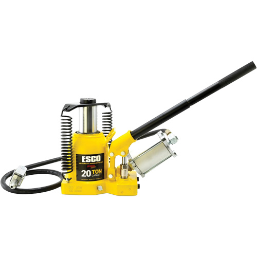 Pro Series “Shorty” Bottle Jack, 20 Ton(s), Air Hydraulic, 12-5/8" Raised Height Fastek
