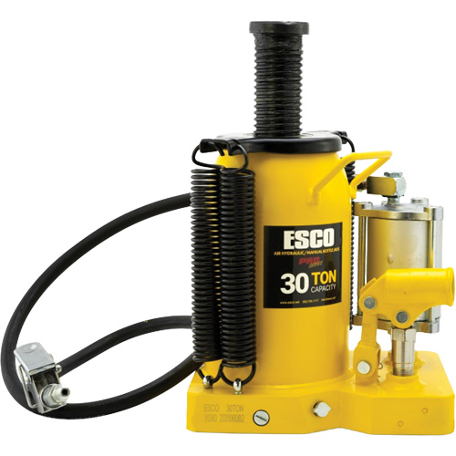 Pro Series  Bottle Jack, 30 tons, Air Hydraulic, 20" Raised Height Fastek