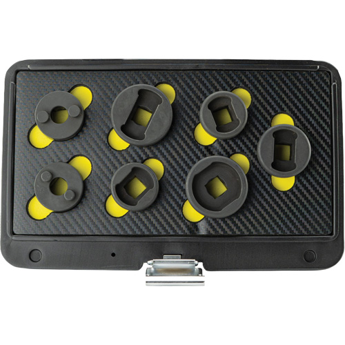 Threaded Leaf Spring Shackle Pin Remover & Installation Master Set, 7 Pieces, 1/2" Drive Size Fastek