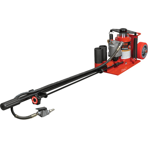 Cric au sol &agrave; faible hauteur, 20 tonne(s) Capacit&eacute;, 8-5/8 Abaiss&eacute;e, 22-3/4" &eacute;lev&eacute;e, Air comprim&eacute;/hydraulique Fastek