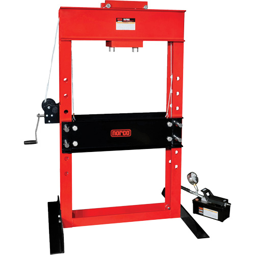 Air/Hydraulic Pump Operated Shop Press, 50 tons Capacity Fastek