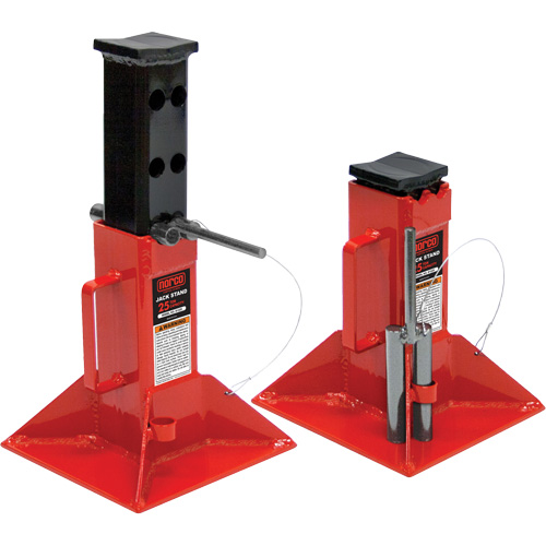 Jack Stand, Locking Pin, 25 tons Capacity, 12" - 20" H Fastek