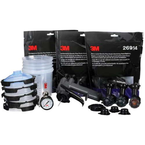 Performance Fine Finish Spray Gun System with PPS Cups, 13 CFM, 29 PSI Fastek
