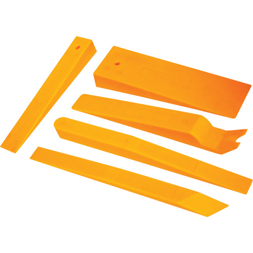 5-Piece Nylon & Neon Orange Wedge Assortment Set Fastek