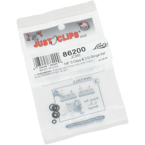 Jeu de clips et joints toriques de 1/4 po Fastek