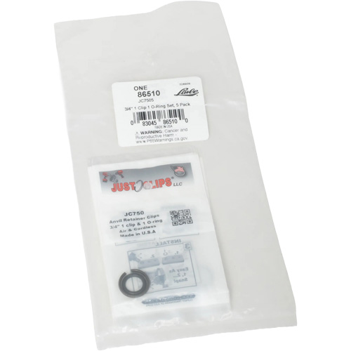 Jeu de clips et joints toriques de 3/4 po - en vrac Fastek