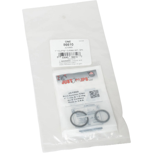 1" Clips & O-Rings Set - Bulk Fastek