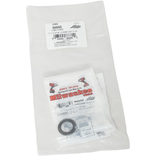 Jeu de clips et joints toriques de 1 po pour Milwaukee - en vrac Fastek