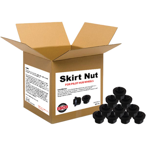 10-Piece Graphite-Coated Skirt Nuts for Pilot Hub Wheels Fastek