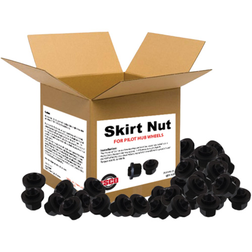 100-Piece Graphite-Coated Skirt Nuts for Pilot Hub Wheels Fastek