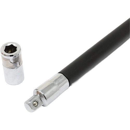Tournevis flexible extra-long avec adaptateur carr&eacute; 1/4" x hexagonal 1/4" Fastek