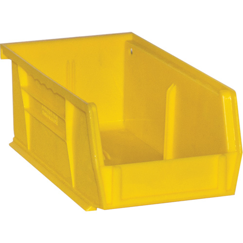 Bacs Hook-On Bins, 4" la x 3" H x 7" p, Jaune, Capacit&eacute; 10 lb Fastek
