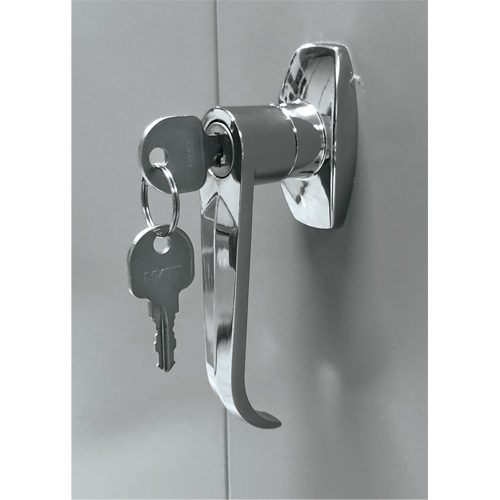 Armoire de rangement, Acier, 4 Tablettes, 78" h x 48" la x 24" P, Gris Fastek