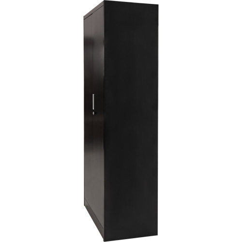 Armoire de rangement combin&eacute;e, 36" la x 18" p x 72" h, Noir Fastek