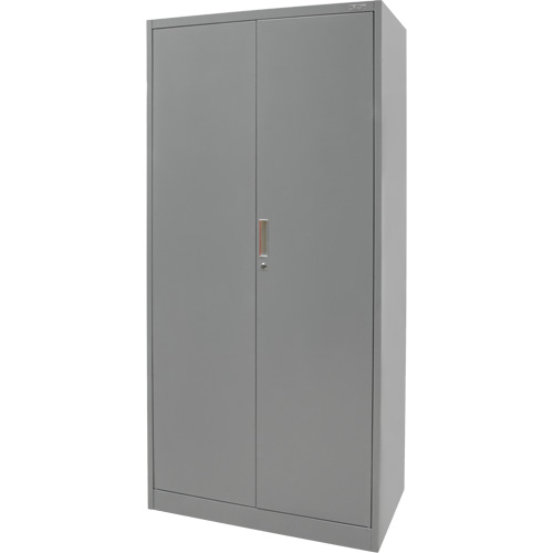 Armoire de rangement combin&eacute;e, 36" la x 18" p x 72" h, Gris Fastek