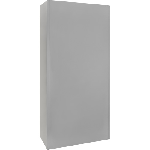 Wardrobe Storage Cabinet, Steel, 36" W x 18" D x 72" H, Grey Fastek