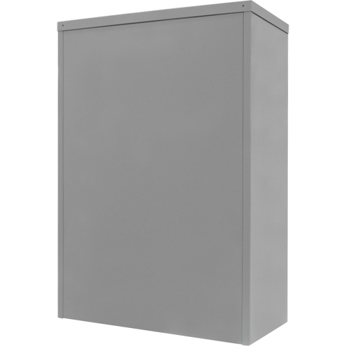 Counter-High Storage Cabinet, Steel, 2 Shelves, 42" H x 36" W x 24" D, Grey Fastek