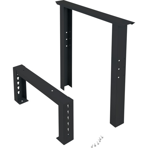 Pattes d'&eacute;tabli pour service industriel, Acier, 24" p x 34" h, Simple Fastek