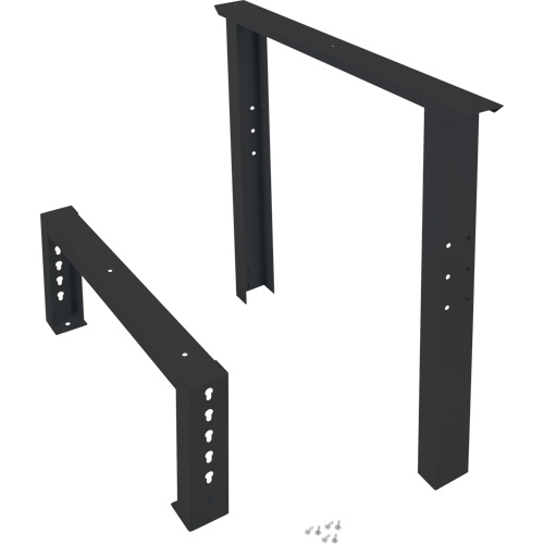 Industrial Duty Leg for Workbench, Steel, 30" D x 34" H, Single Fastek