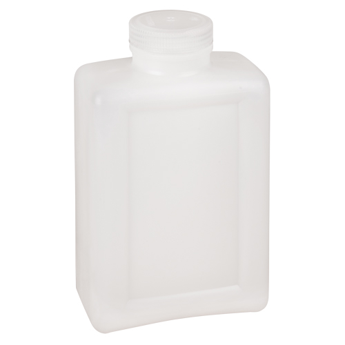 Bouteilles peu encombrantes &agrave; prise facile, Rectangulaire, 64 oz, Plastique Fastek