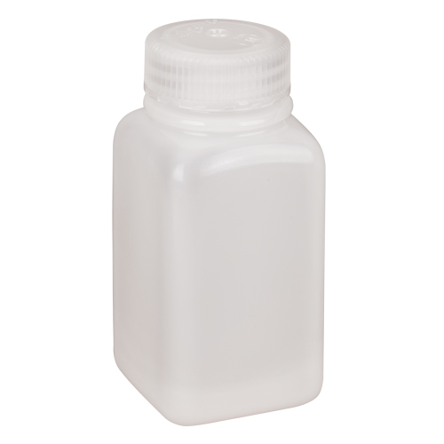 Easy-Grip Space-Saver Bottles, Square, 6 oz., Plastic Fastek