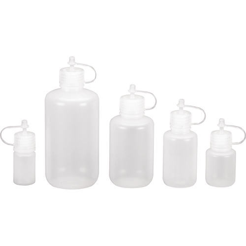 Narrow-Mouth Bottles, Round, 1 oz., Plastic Fastek