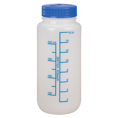 Wide-Mouth Bottles, Round, 16 oz., Plastic Fastek
