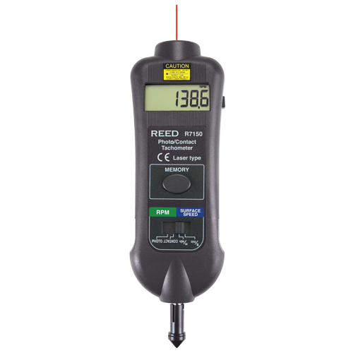 Professional Dual Function Tachometer, Contact/Photo (Non Contact) Fastek