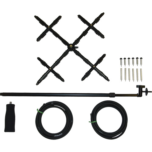 Ensemble de matrices de v&eacute;locit&eacute; en 16 points a/manche t&eacute;lescopique pour balom&egrave;tre Fastek