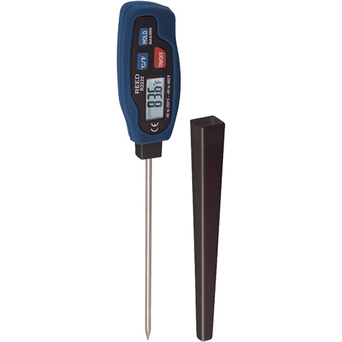 Thermom&egrave;tre &agrave; tige REED R2222, Contact, Num&eacute;rique, -40-482°F (-40-250°C) Fastek
