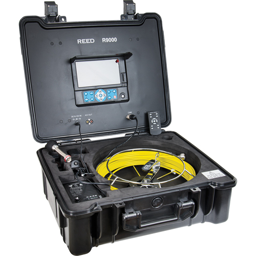 Pipe Video Inspection System, 7" Display, 23 mm (0.9") Camera Head Fastek