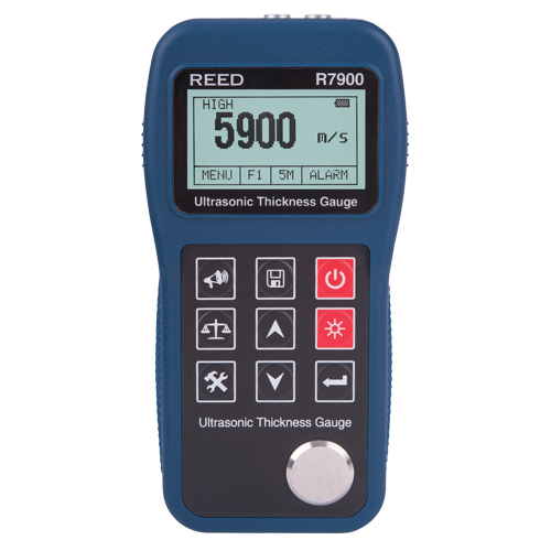 Ultrasonic Thickness Gauge with ISO Certificate, Digital Display, Ultrasound, 0.03" - 15.7" (0.65 mm - 400 mm) Range Fastek