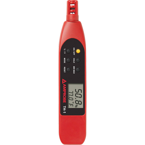 TH-1 Relative Humidity & Temperature Probe Meter, 4% - 95% RH, -4°- 122° F ( -20° - 50° C ) Fastek