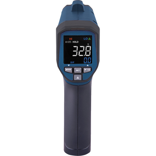 Professional Infrared Thermometer, -26 - 1472° F ( -32 - 800° C ), 30:1, Adjustable Emmissivity Fastek
