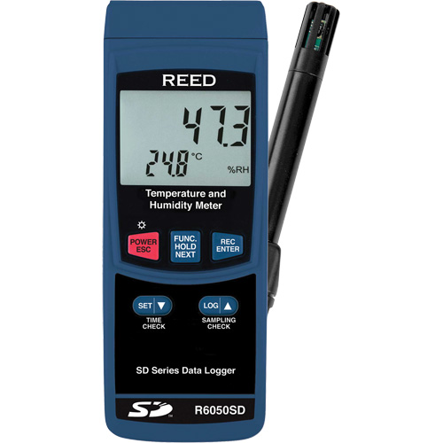 Data Logging Thermo-Hygrometer, 5% - 95% RH, 32° - 122° F ( 0° - 50°C ) Fastek