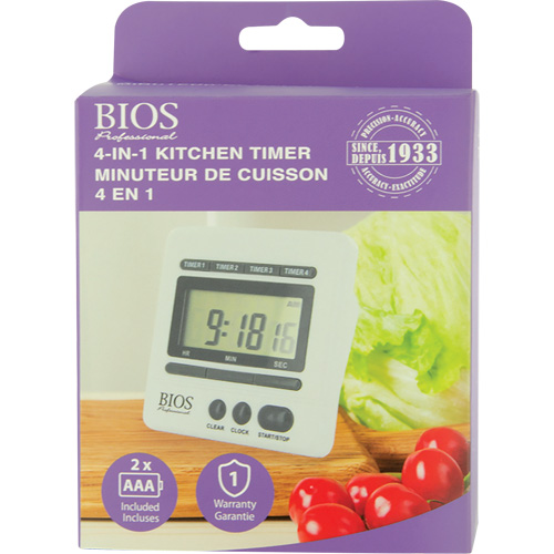 4-In-1 Kitchen Timer Fastek