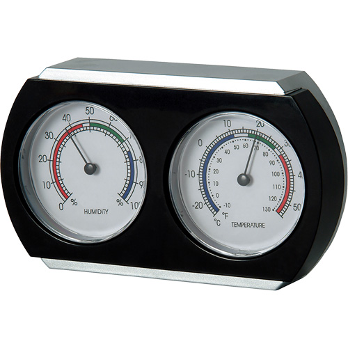 Indoor Thermometer/Hygrometer, 10°- 130° F ( -25° - 55° C ) Fastek