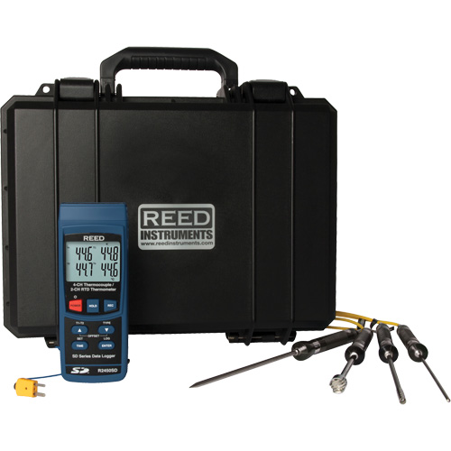 N&eacute;cessaire de thermom&egrave;tre thermocouple &agrave; enregistrement de donn&eacute;es Fastek