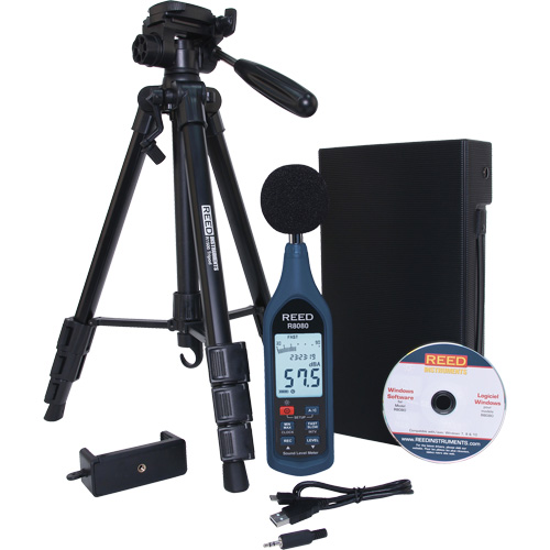 Data Logging Sound Meter with Tripod Kit Fastek
