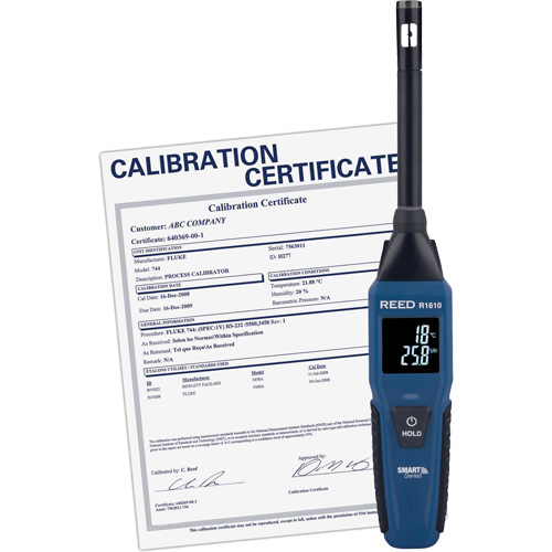 Thermo-hygrom&egrave;tre Bluetooth Smart Series avec certificat ISO, 0,0% - 100% RH, -4°- 140° F (-20° - 60° C) Fastek