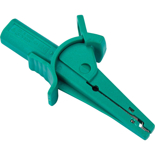 Pince crocodile verte pour le v&eacute;rificateur disolement haute tension R5002 Fastek