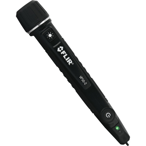 VP50-2 Triple Alarm CAT IV Non-Contact Voltage Detector with Flashlight, 90 VAC - 1000 VAC, Light & Sound Alert Fastek