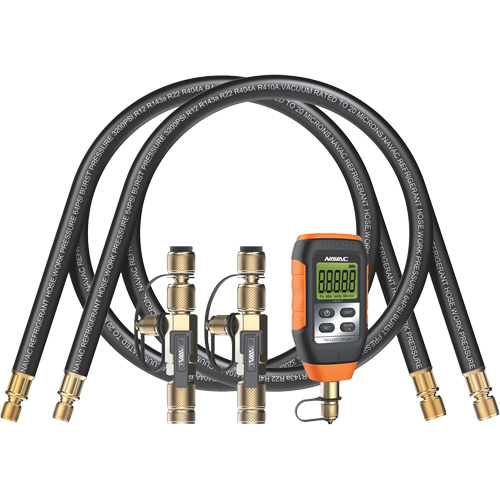 Rapid Evacuation Kit with Hoses, Core Tools, & Micron Gauge Fastek