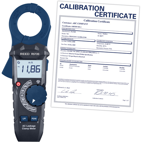 AC Leakage Clamp Meter with Calibration Certificate Fastek