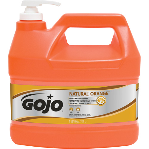 Natural Orange Hand Cleaner, Cream, 3.78 L, Jug, Citrus/Orange Fastek