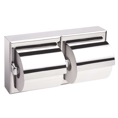 Distributeur double de papier hygi&eacute;nique avec protecteurs, Multiple Capacit&eacute; du rouleau Fastek