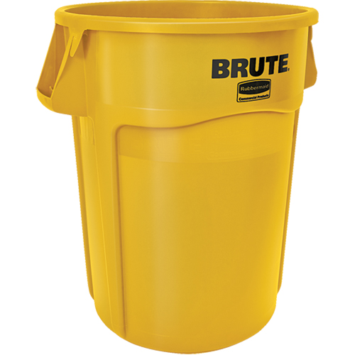 Brute&reg; Round Containers, Polyethylene, 44 US gal. Fastek