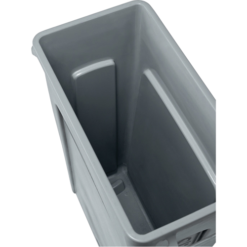 Contenants Slim Jim a/canaux de ventilation, Plastique, 23 gal. US Fastek