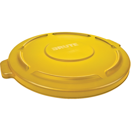 Round Brute&reg; Tops, Flat Lid, Plastic/Polyethylene, Fits Container Size: 22" Dia. Fastek