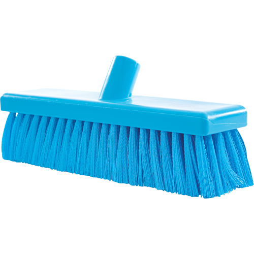 General Purpose Floor Brooms, Medium Bristles, 18", Polyester, Blue Fastek